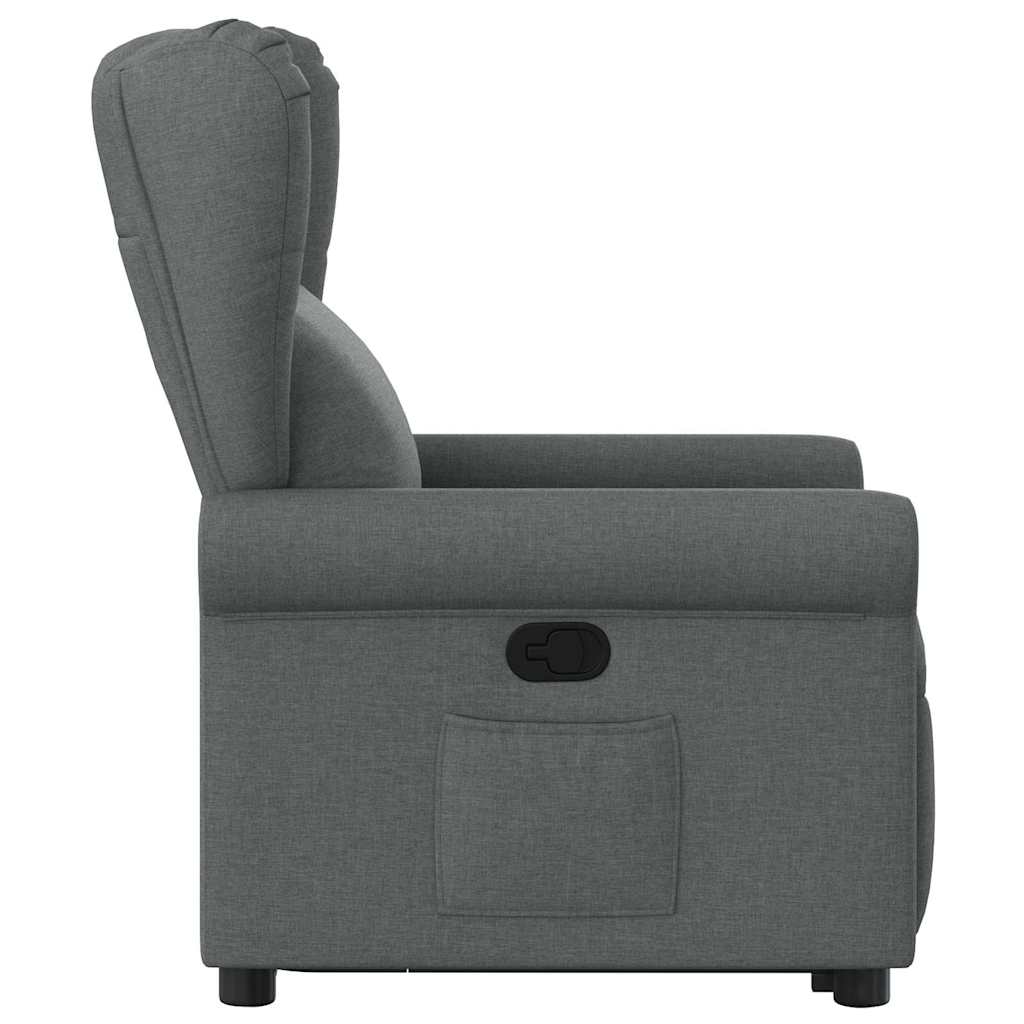 Fauteuil Lien - stof - verstelbaar - donkergrijs