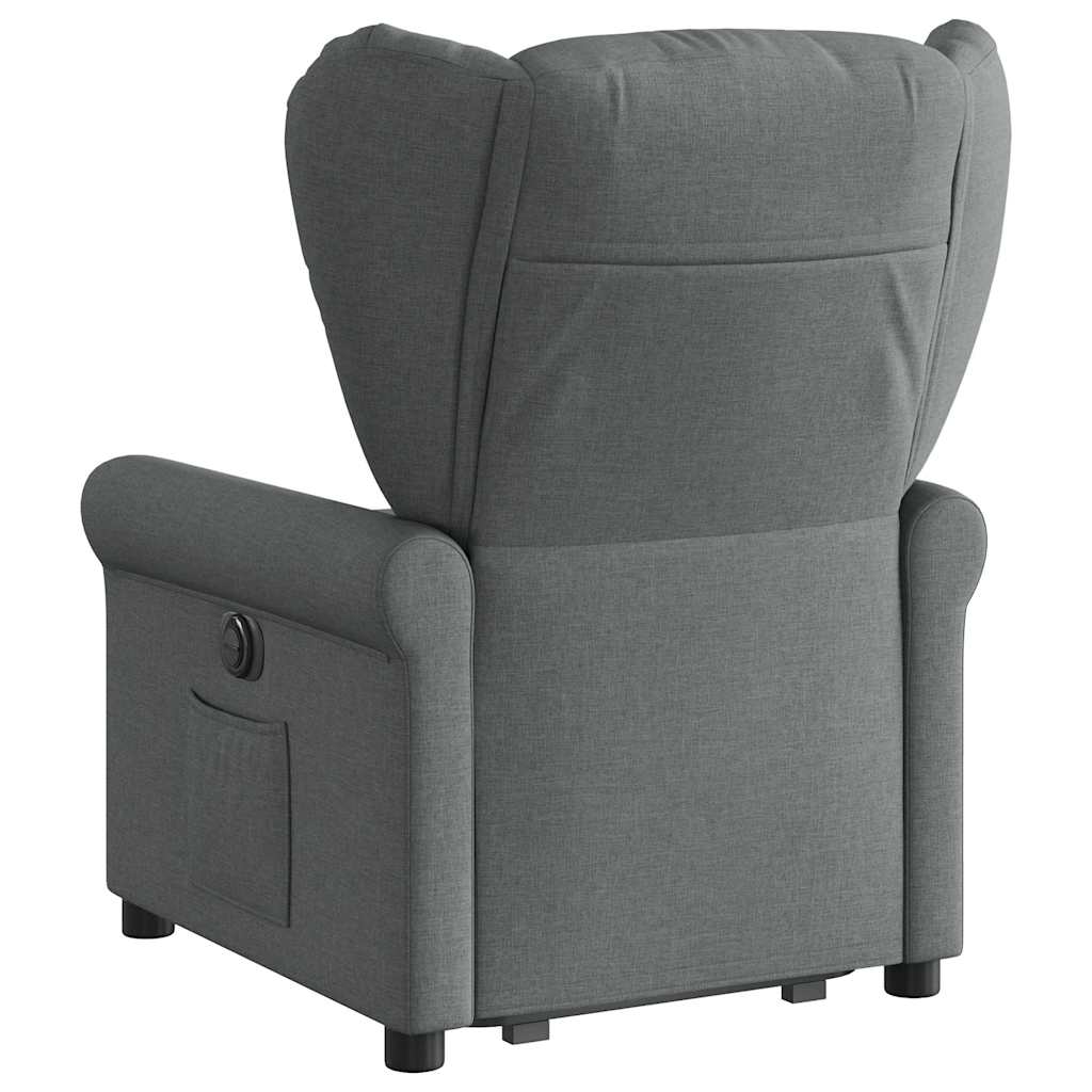 Fauteuil Lien - stof - verstelbaar - donkergrijs