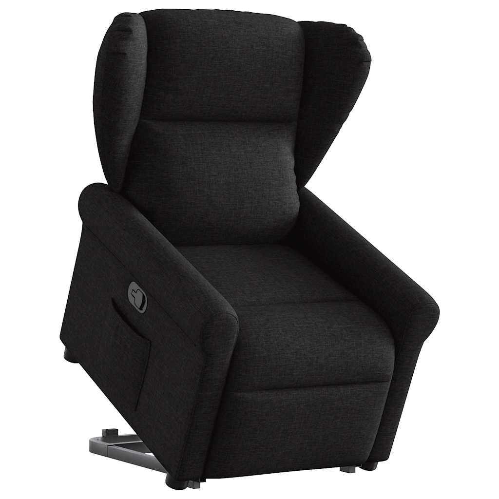 Fauteuil Lien - stof - verstelbaar - zwart