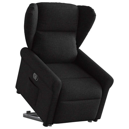 Fauteuil Lien - stof - verstelbaar - zwart
