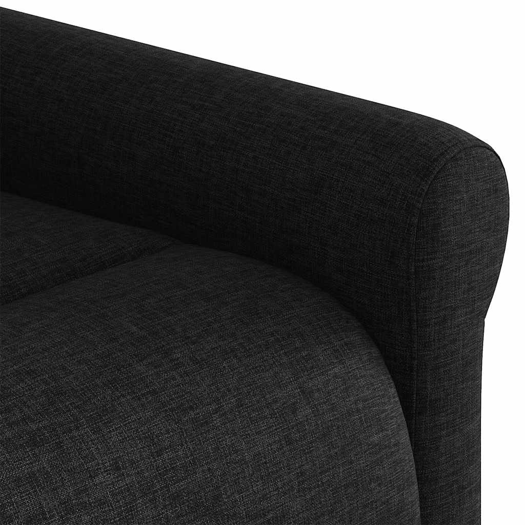 Fauteuil Lien - stof - verstelbaar - zwart