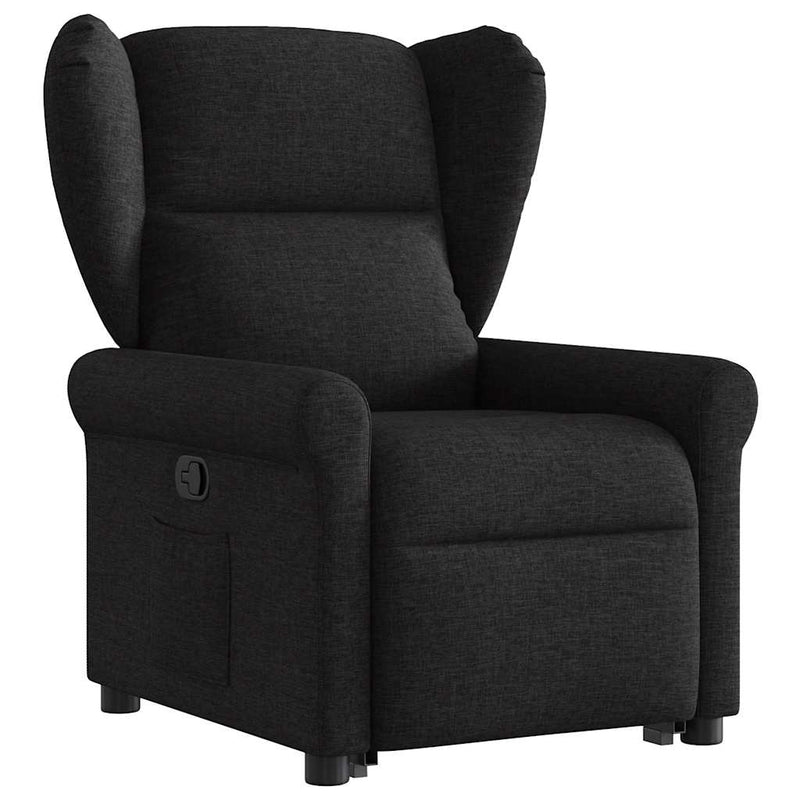 Fauteuil Lien - stof - verstelbaar - zwart – extra afbeelding
