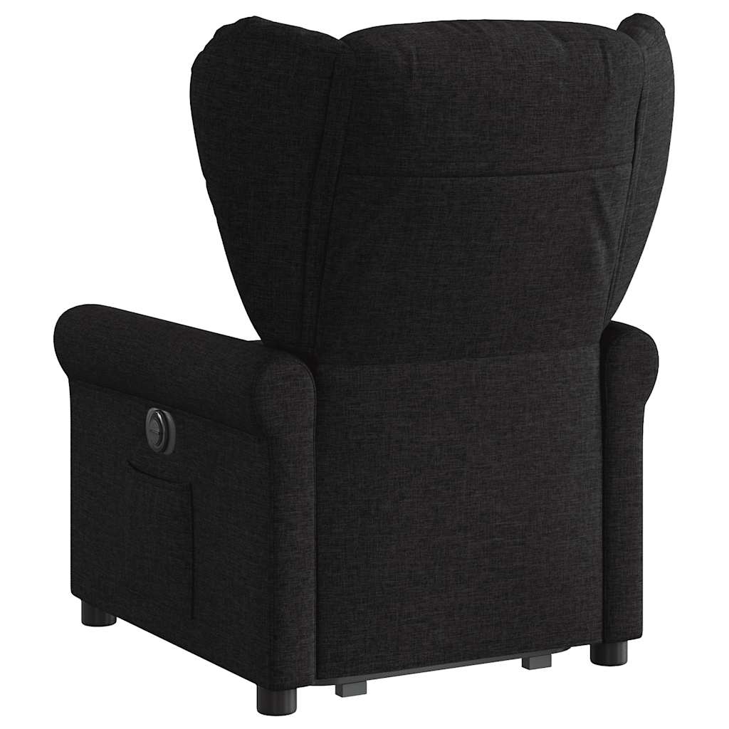 Fauteuil Lien - stof - verstelbaar - zwart