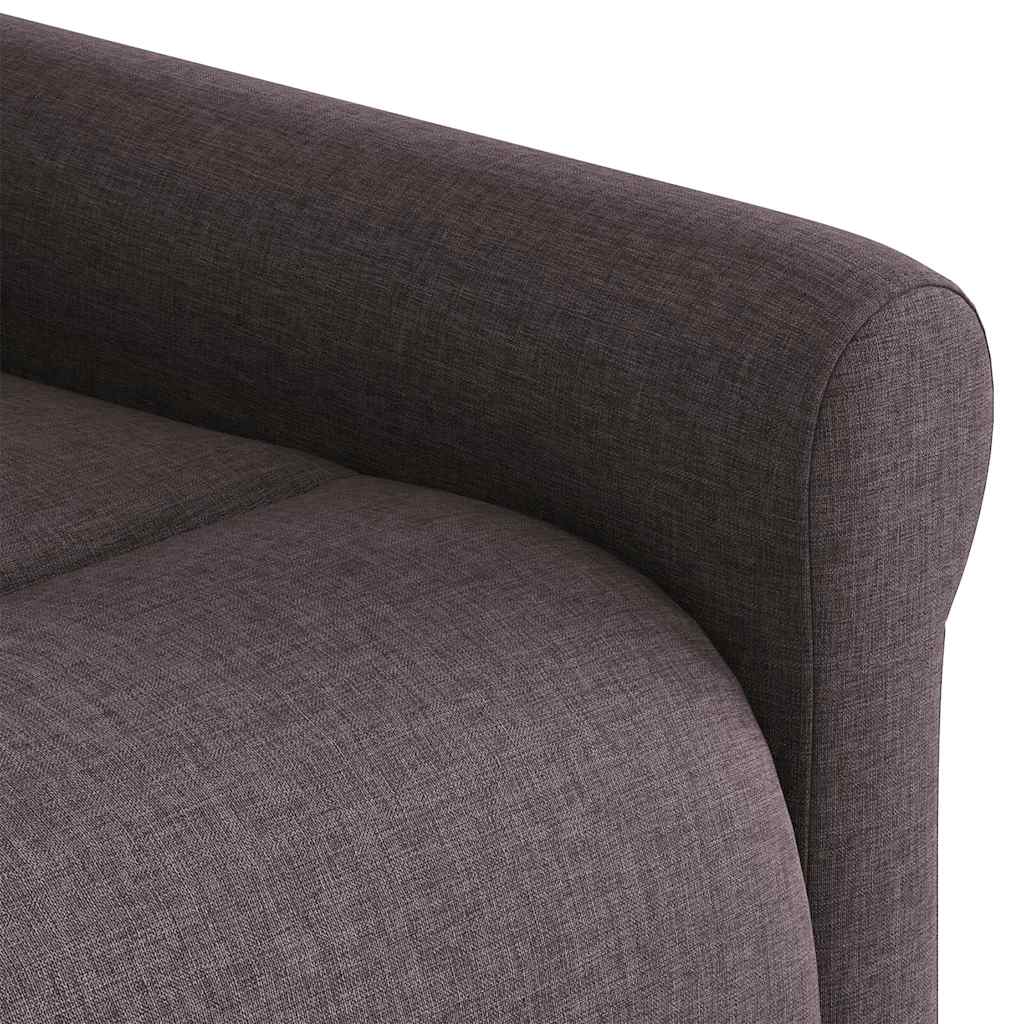 Fauteuil Lien - stof - verstelbaar - donkerbruin