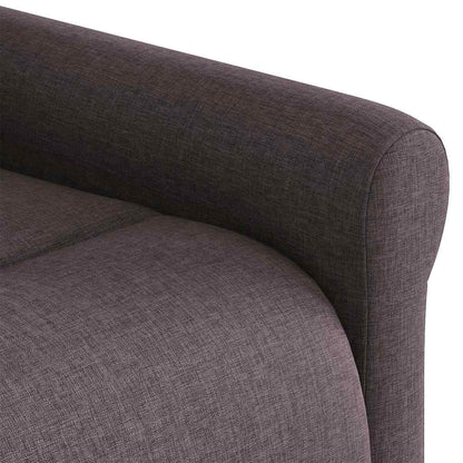 Fauteuil Lien - stof - verstelbaar - donkerbruin