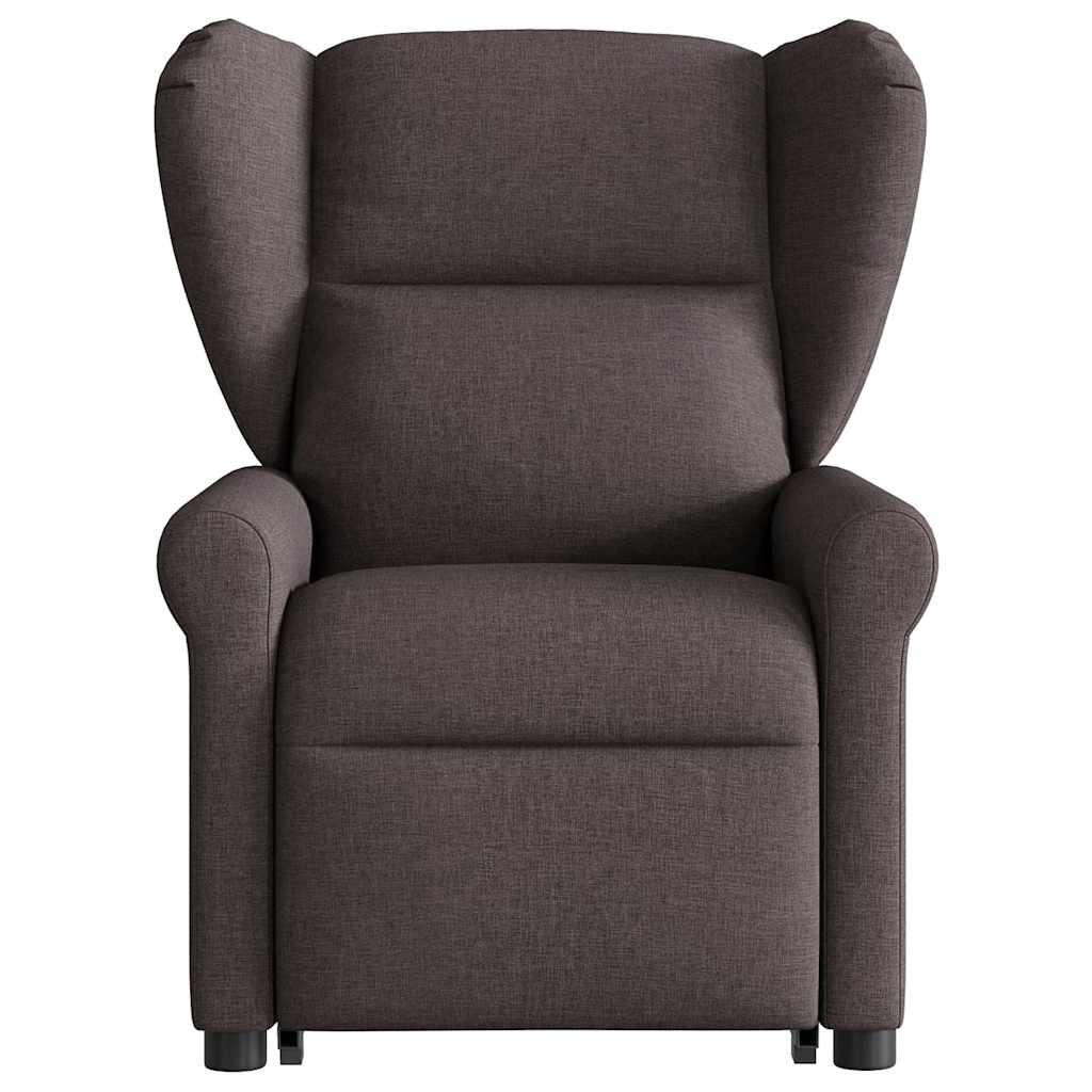 Fauteuil Lien - stof - verstelbaar - donkerbruin