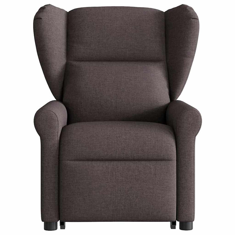Fauteuil Lien - stof - verstelbaar - donkerbruin