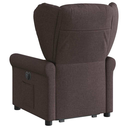 Fauteuil Lien - stof - verstelbaar - donkerbruin
