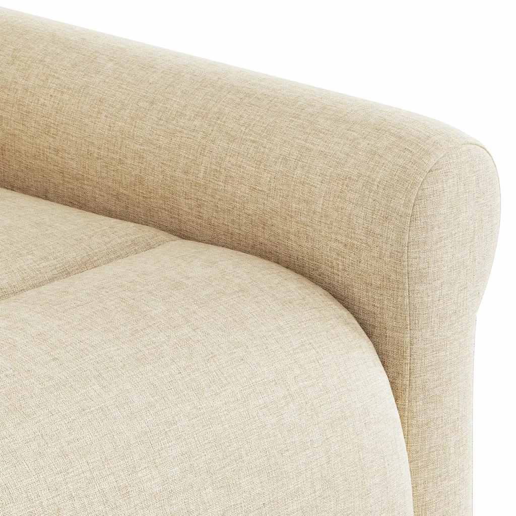 Fauteuil Lien - stof - verstelbaar - crème