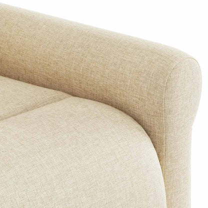 Fauteuil Lien - stof - verstelbaar - crème