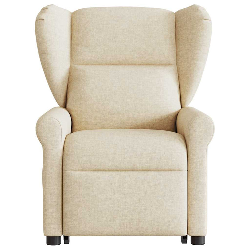Fauteuil Lien - stof - verstelbaar - crème
