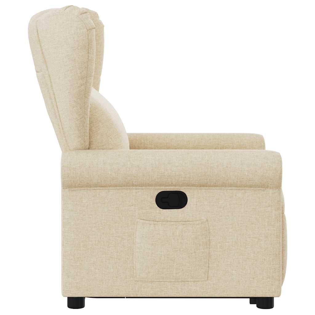 Fauteuil Lien - stof - verstelbaar - crème
