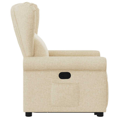 Fauteuil Lien - stof - verstelbaar - crème