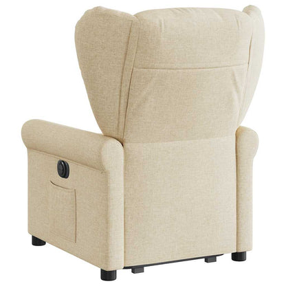 Fauteuil Lien - stof - verstelbaar - crème