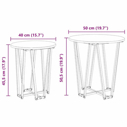 Bijzettafel Nathan - 2 delig