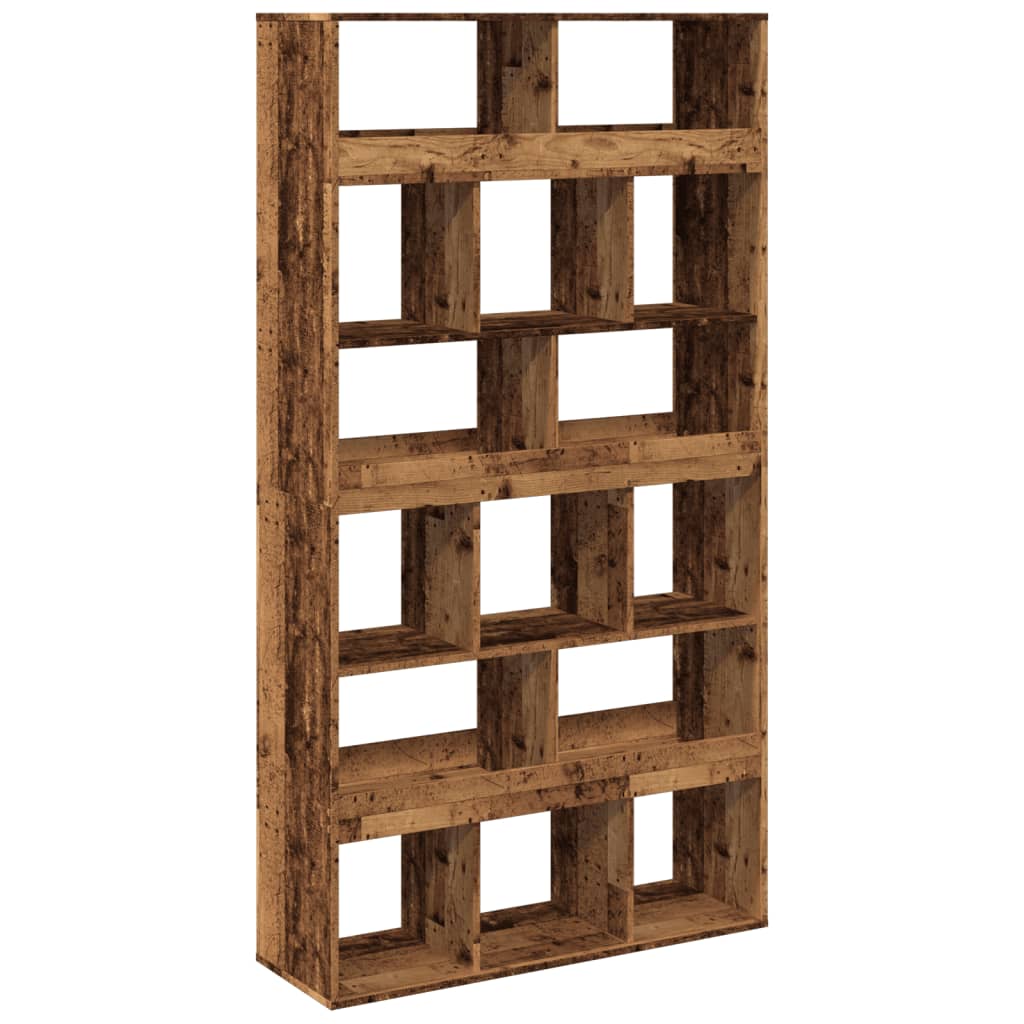 Boekenkast Timo - 100x33x187,5 cm - oud hout