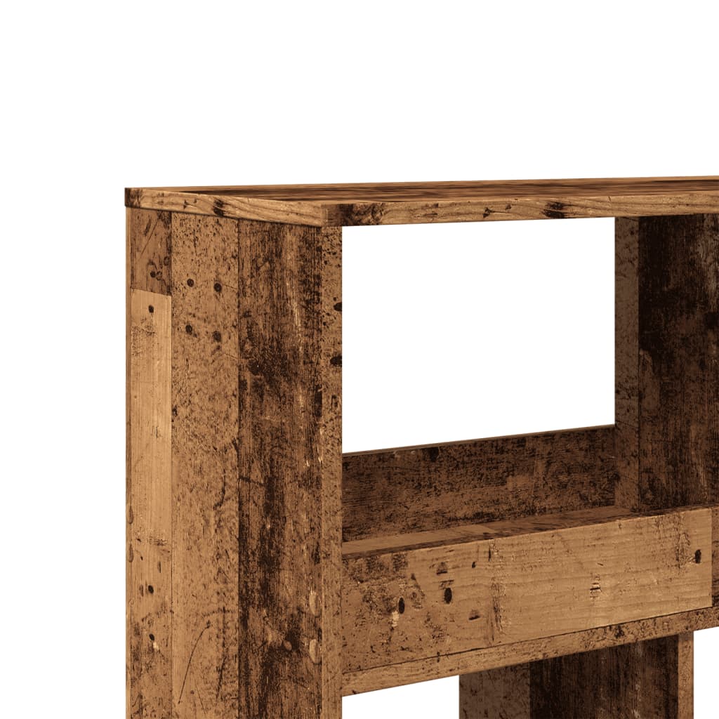 Boekenkast Timo - 100x33x187,5 cm - oud hout
