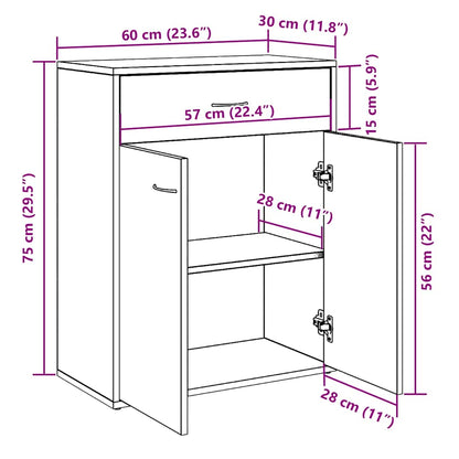 Dressoir Laurent - bewerkt hout - oud hout