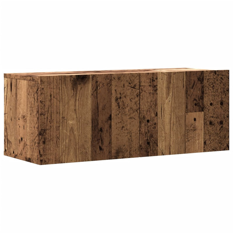 Tv-meubel Hidde - 80x30x30 cm - wandmeubel - oud hout – extra afbeelding