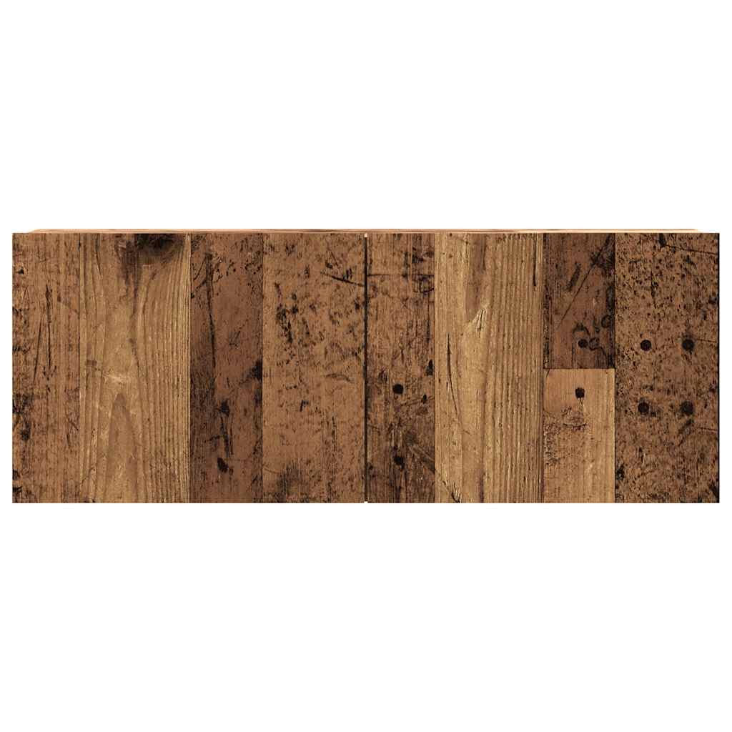 Tv-meubel Hidde - 80x30x30 cm - wandmeubel - oud hout