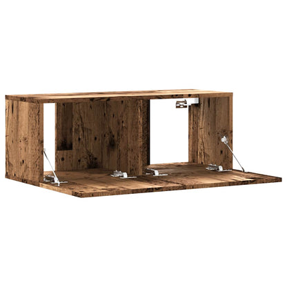Tv-meubel Hidde - 80x30x30 cm - wandmeubel - oud hout