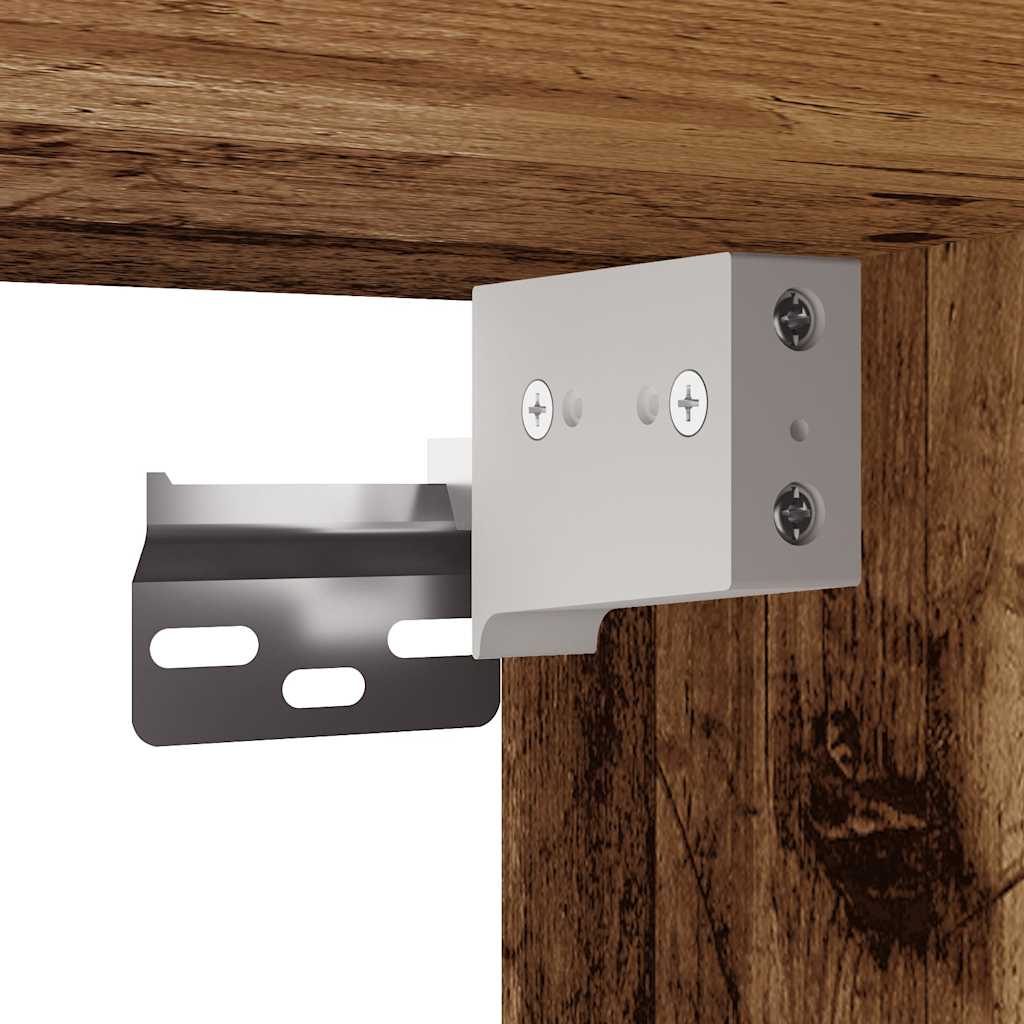 Tv-meubel Hidde - 80x30x30 cm - wandmeubel - oud hout
