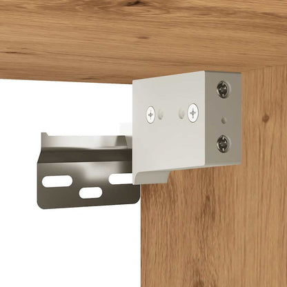Tv-meubel Hidde - 80x30x30 cm - wandmeubel - artisanaal eiken