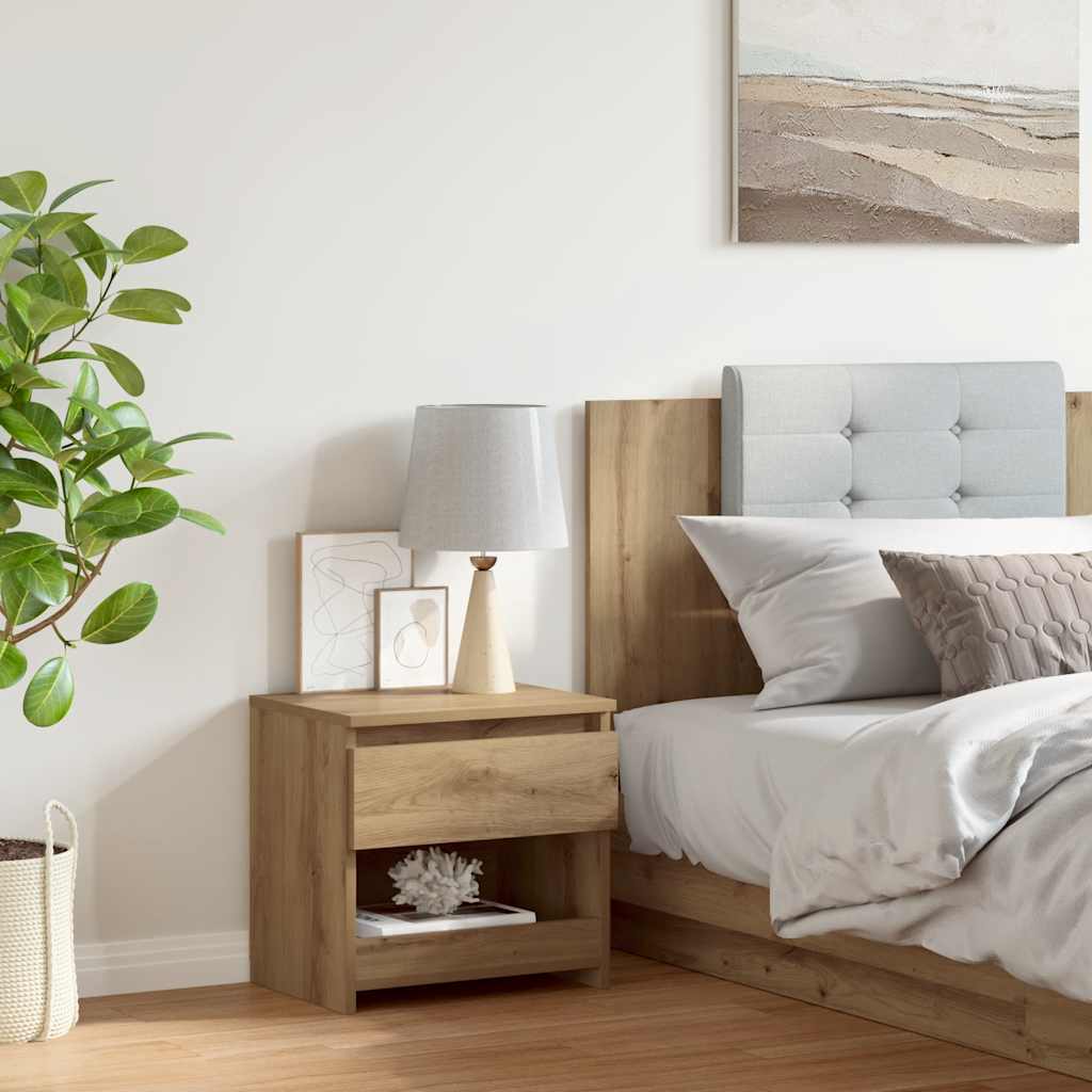 Nachtkastje Pauline - bewerkt hout