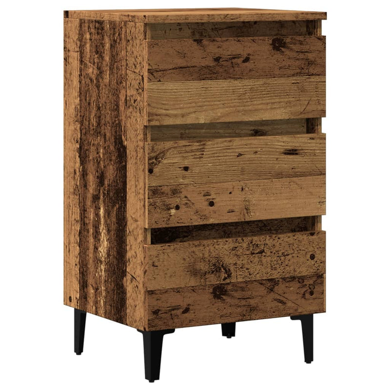 Nachtkastje Florence - bewerkt hout - Oud hout – extra afbeelding