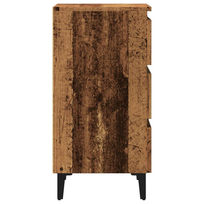 Nachtkastje Florence - bewerkt hout - Oud hout