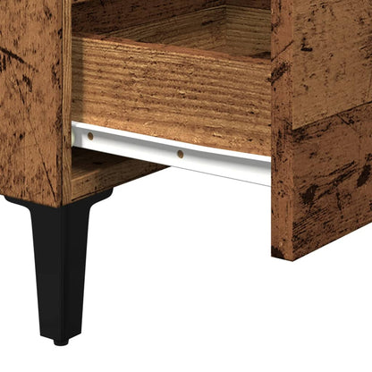 Nachtkastje Florence - bewerkt hout - Oud hout