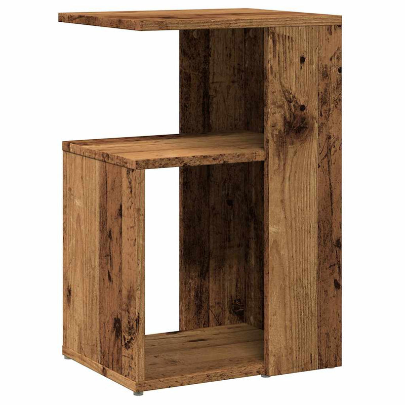 Bijzettafel Wesley - 36x30x56 cm - oud hout – extra afbeelding