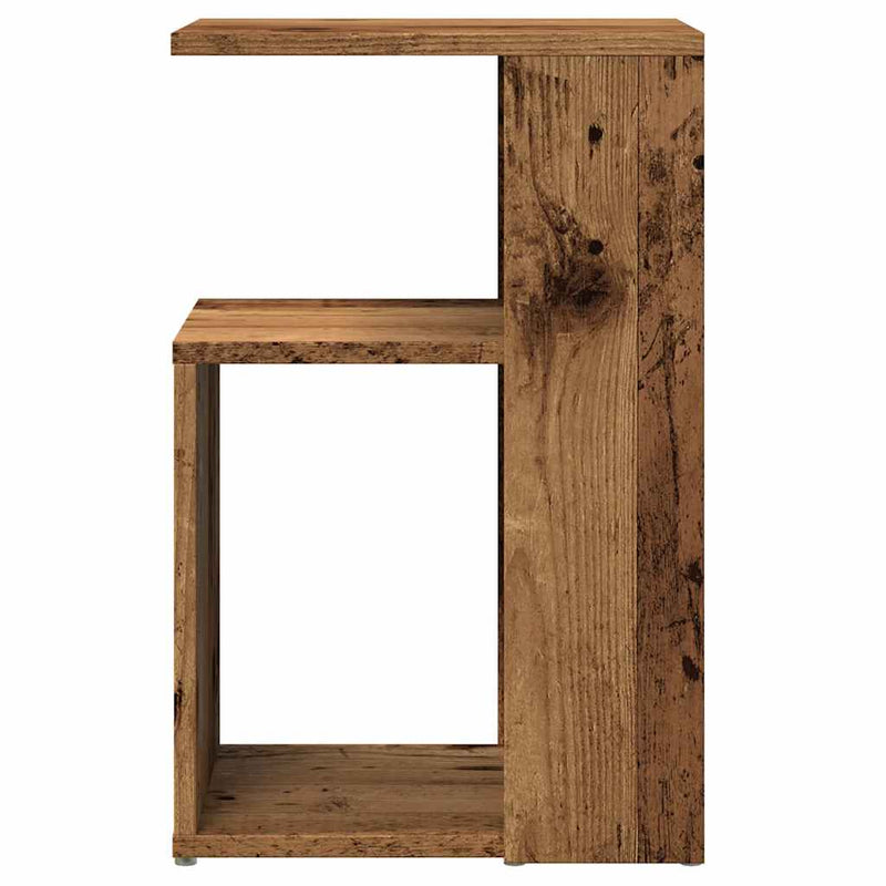 Bijzettafel Wesley - 36x30x56 cm - oud hout