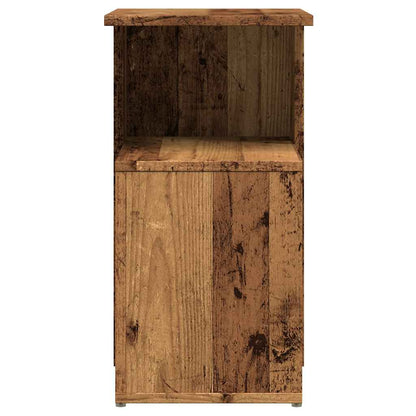 Bijzettafel Wesley - 36x30x56 cm - oud hout
