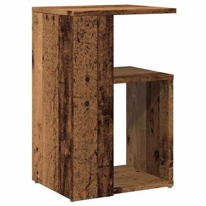 Bijzettafel Wesley - 36x30x56 cm - oud hout