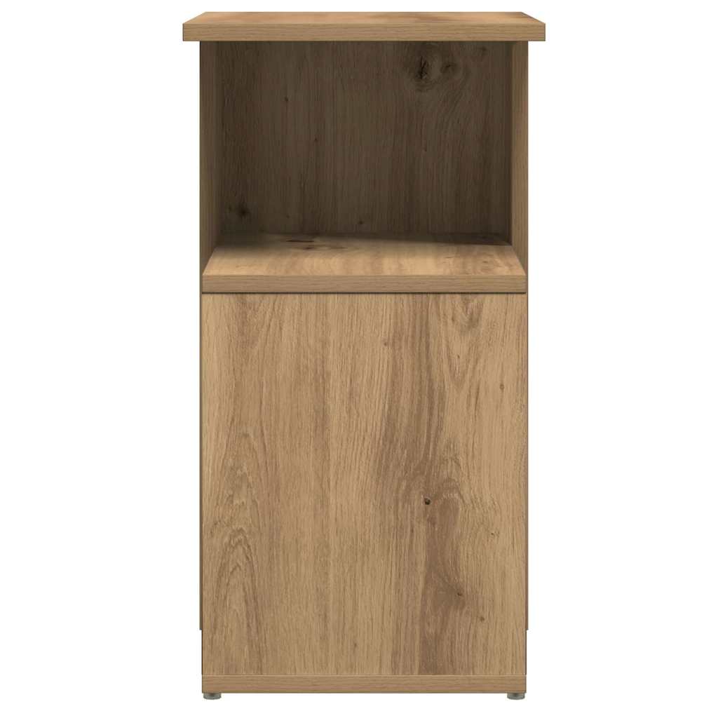 Bijzettafel Wesley - 36x30x56 cm - artisanaal eiken