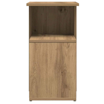 Bijzettafel Wesley - 36x30x56 cm - artisanaal eiken