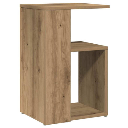 Bijzettafel Wesley - 36x30x56 cm - artisanaal eiken