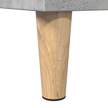 Kast Kevin - 30x30x190 cm - Bewerkt hout - betongrijs