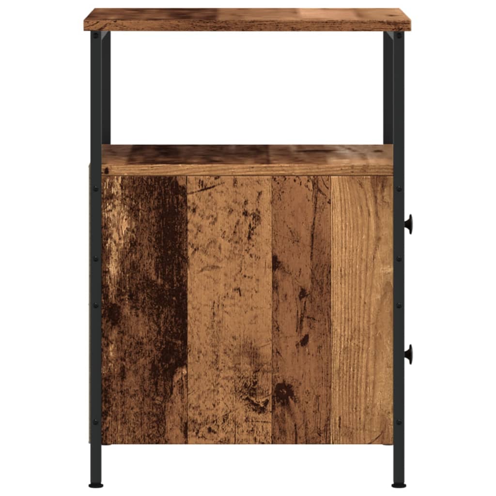 Nachtkastje Olivia - Bewerkt hout - Oud hout