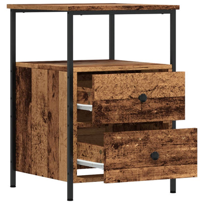 Nachtkastje Olivia - Bewerkt hout - Oud hout