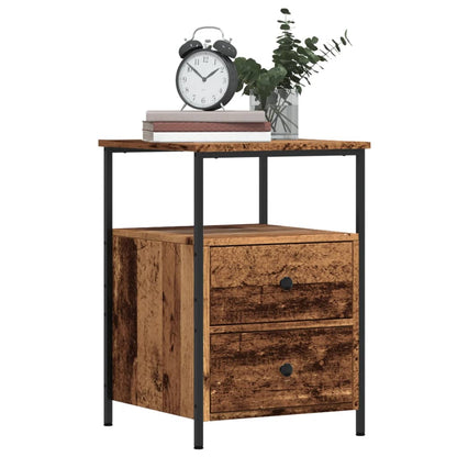Nachtkastje Olivia - Bewerkt hout - Oud hout