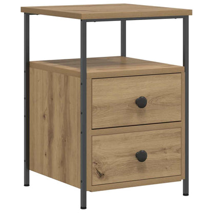 Nachtkastje Olivia - Bewerkt hout - Artisanaal eiken