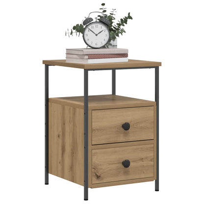 Nachtkastje Olivia - Bewerkt hout - Artisanaal eiken