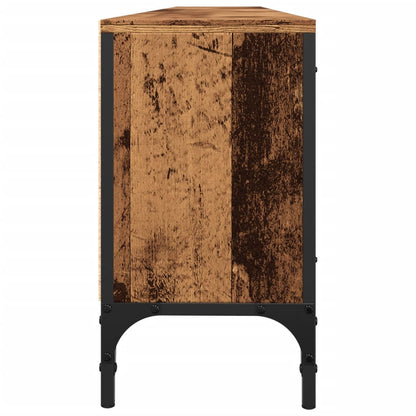 Tv-meubel Boaz - 200x25x44 cm - met lade - oud hout