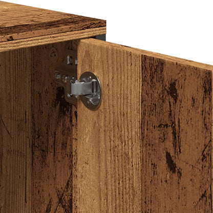 Tv-meubel Boaz - 200x25x44 cm - met lade - oud hout