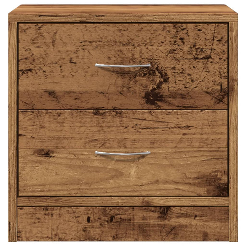 Nachtkastje Valerie - bewerkt hout - Oud hout