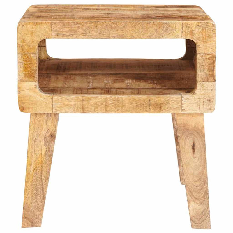 Bijzettafel Wout - massief hout - met plank