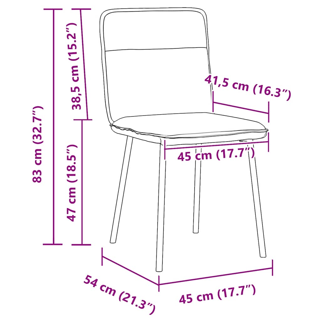 Eetkamerstoel Fenne - 2 stuks - lichtgrijs