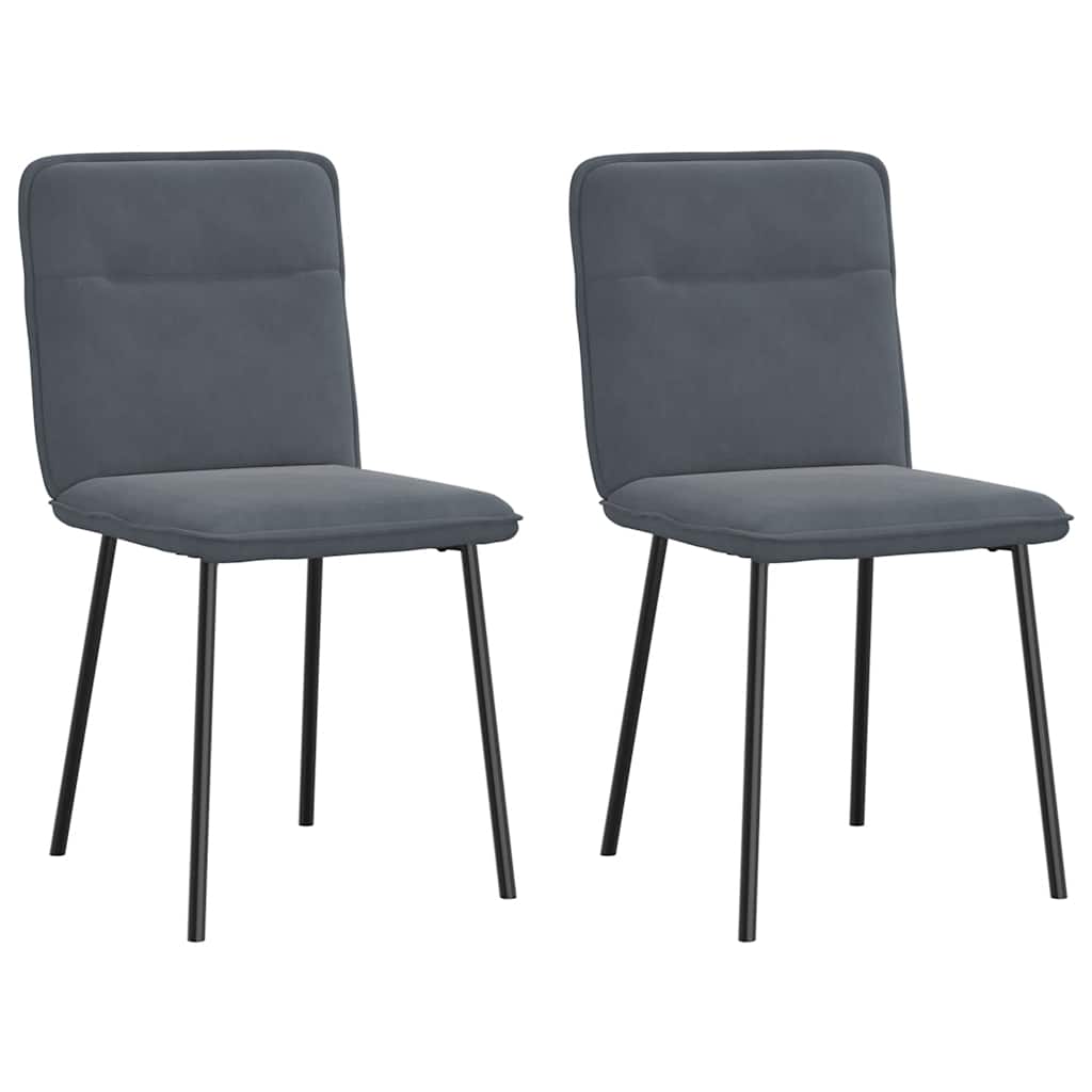 Eetkamerstoel Fenne - 2 stuks - donkergrijs